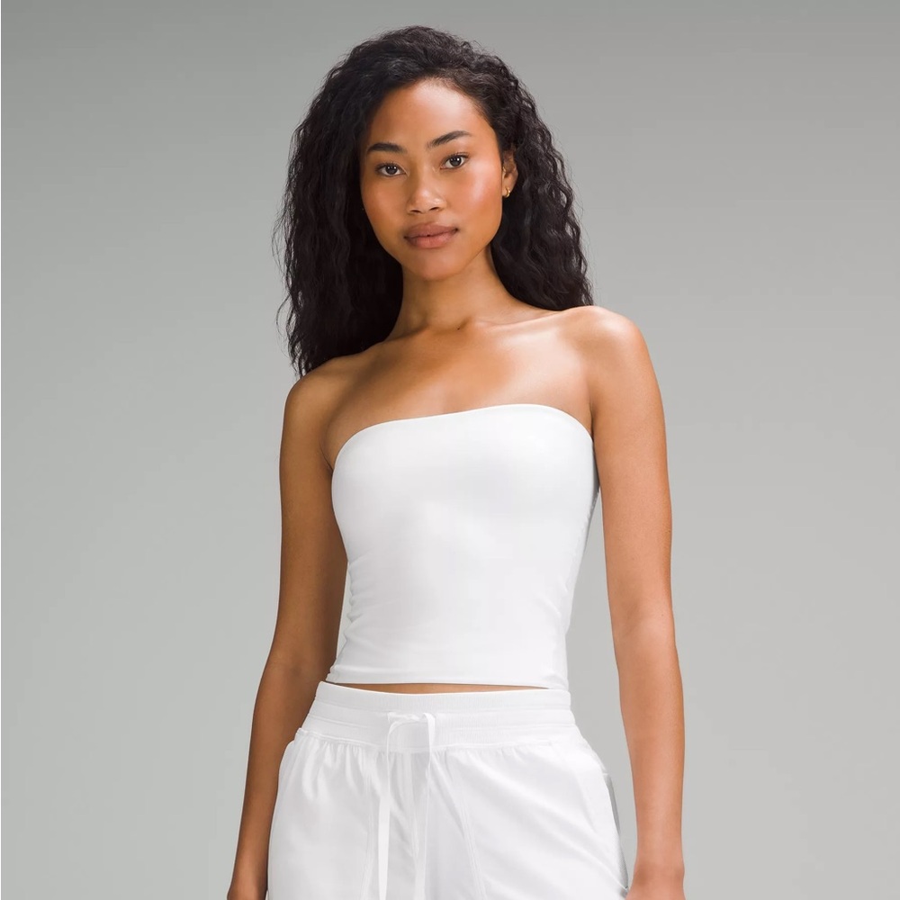 Lululemon wondermost nulu tube top in white